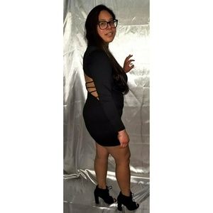 Black Dress with Open Back